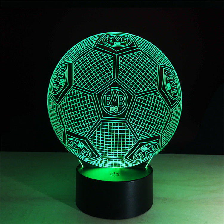 Creative Football LED Night Light with Multicolor Effects