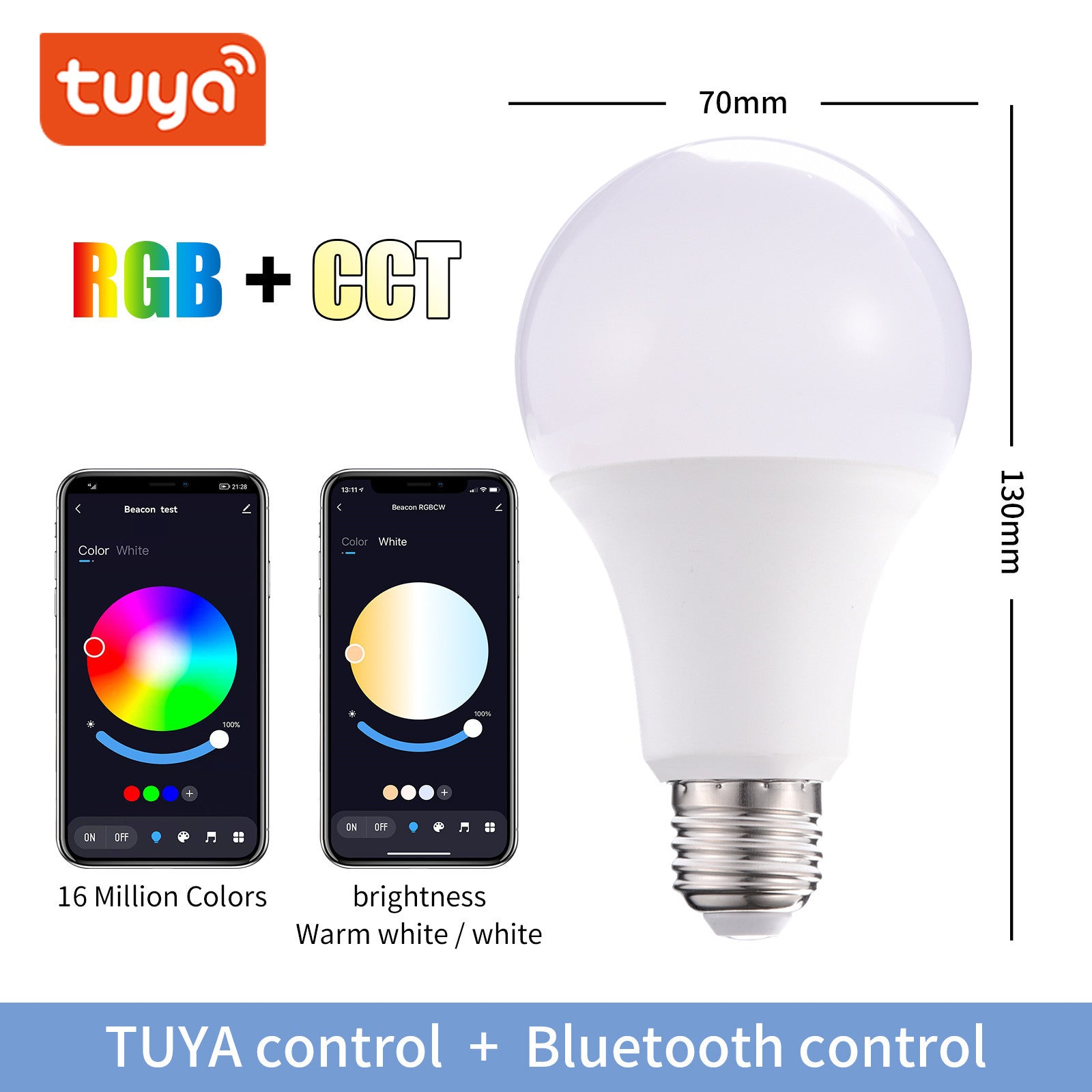 Tuya Smart Bluetooth RGB Bulb