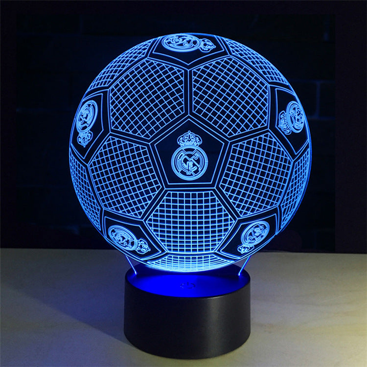 Creative Football LED Night Light with Multicolor Effects