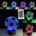 Creative Football LED Night Light with Multicolor Effects